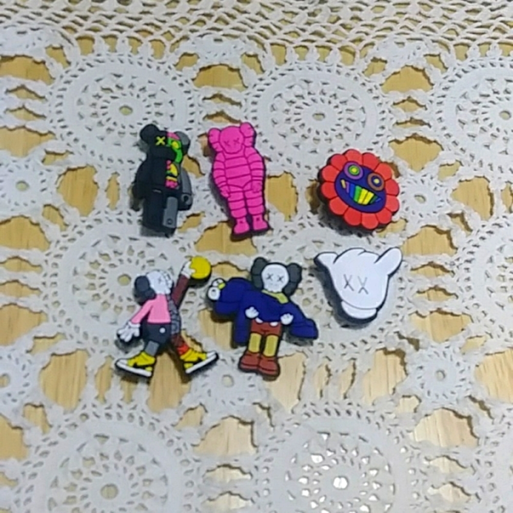 Jibbitz, for Crocs or similar, Shoe Charms, set of 6